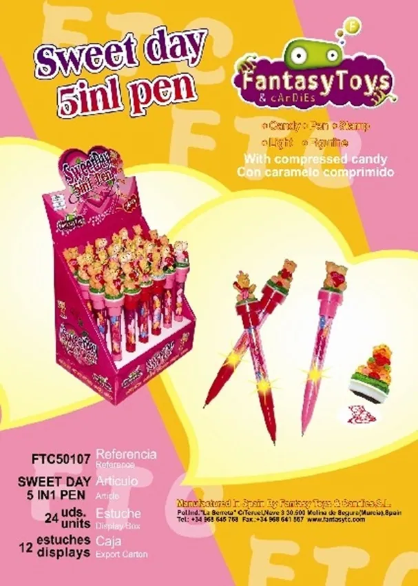 Ficha del producto Sweet Day 5 In 1 Pen, referencia FTC 50107