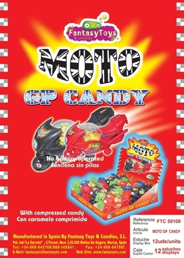Ficha del producto Moto GP Candy, referencia FTC 50109