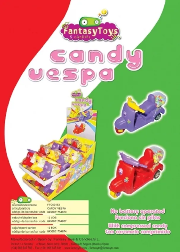Ficha del producto Candy Vespa, referencia FTC 50153