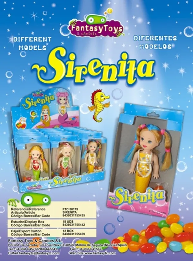 Ficha del producto Sirenita, referencia FTC 50179