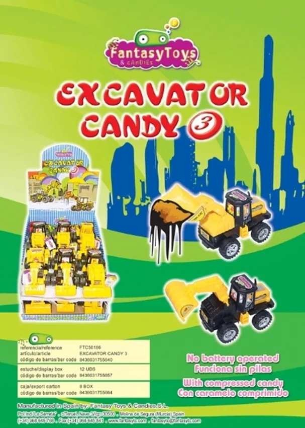 Ficha del producto Excavator Candy 3, referencia FTC 50186