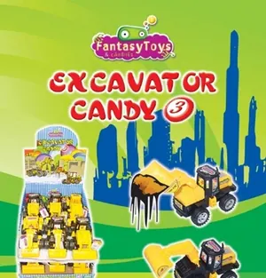 Excavator Candy 3, vehículo de obra de Fantasy Toys & Candies