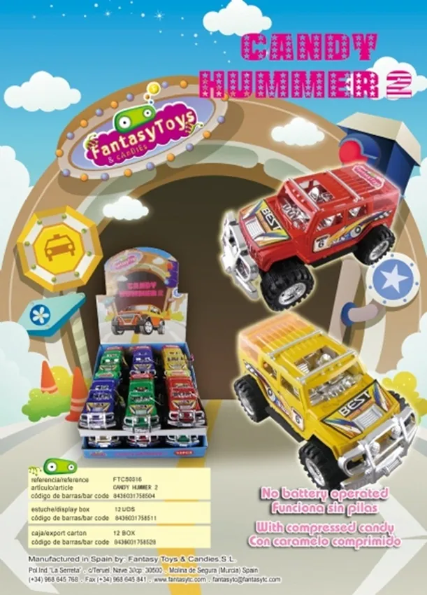 Ficha del producto Candy Hummer 2, referencia FTC 50316
