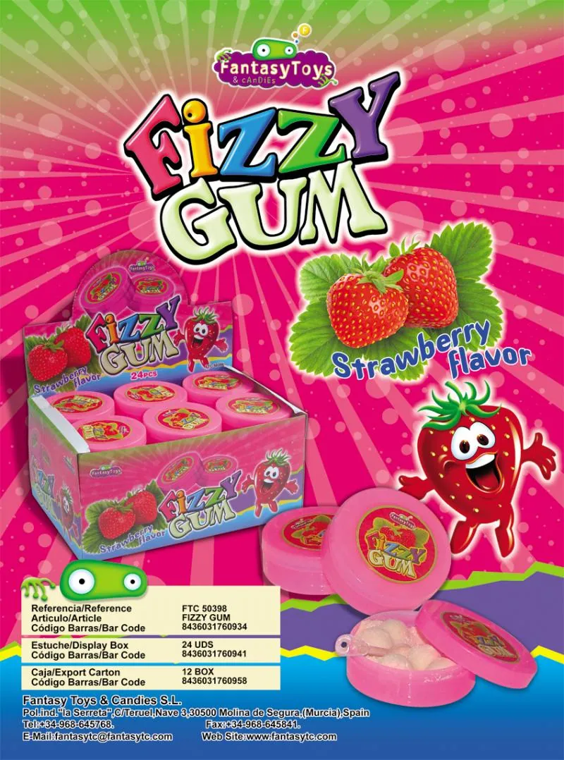 Ficha del producto Fizzy Gum, referencia FTC 50398