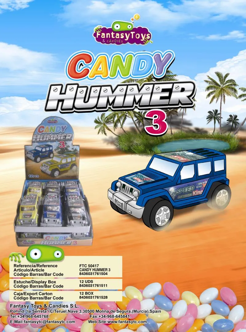 Ficha del producto Candy Hummer 3, referencia FTC 50417