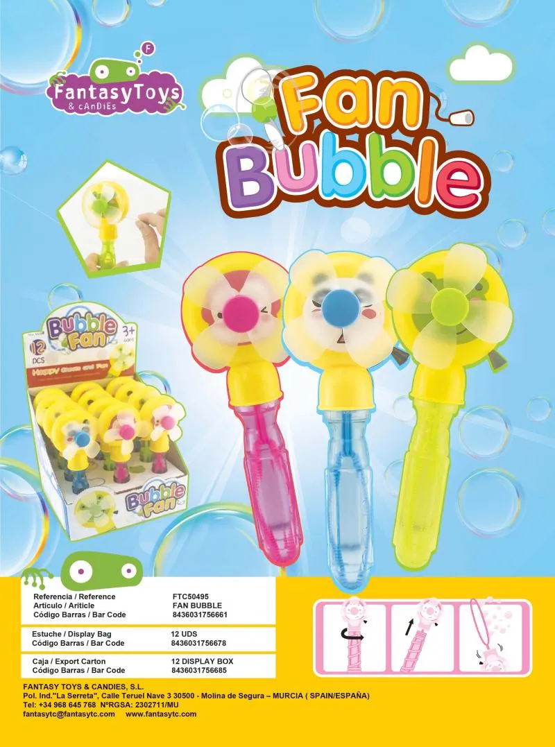 Ficha del producto Fan Bubble, referencia FTC 50495