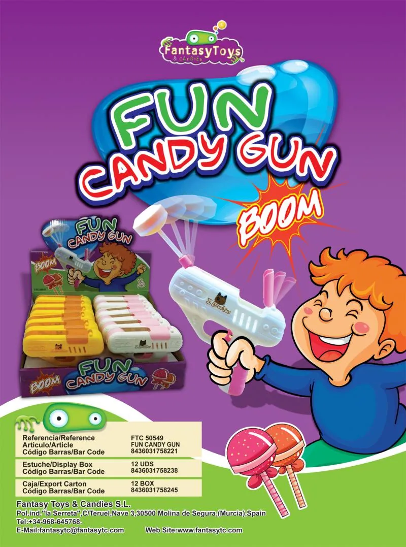 Ficha del producto Fun Candy Gun, referencia FTC 50549