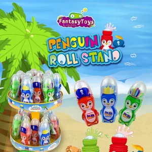 Penguin Roll Stand, caramelo líquido de Fantasy Toys & Candies
