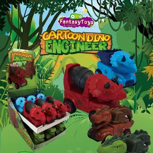 Cartoon Dino Engineer, vehículo de obra de Fantasy Toys & Candies