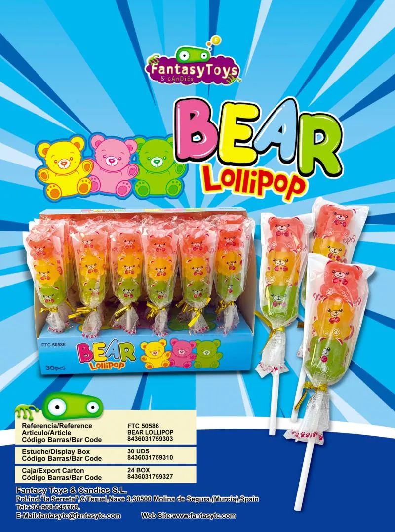 Ficha del producto Bear Lollipop, referencia FTC 50586