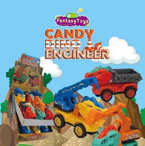 Candy Dino Engineer, vehículo de obra de Fantasy Toys & Candies