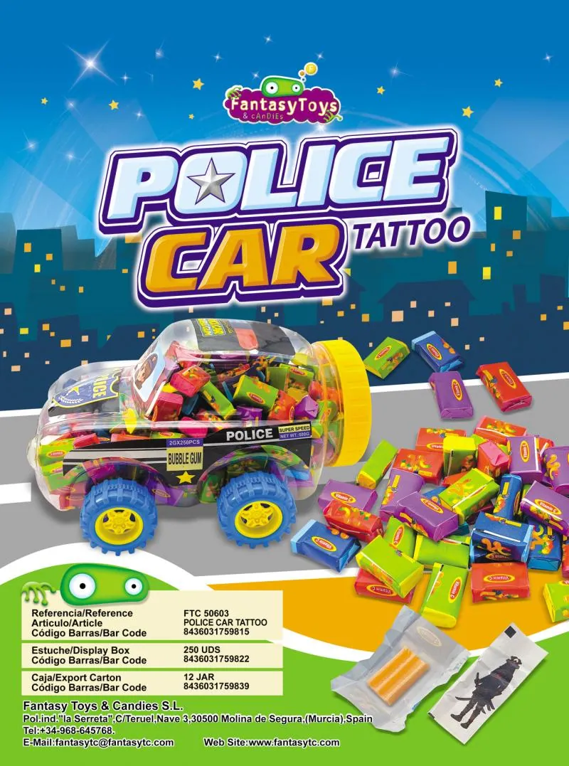 Ficha del producto Police Car Tattoo, referencia FTC 50603