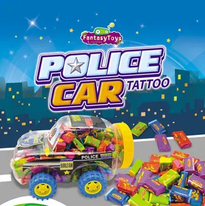 Police Car Tattoo, chicle de Fantasy Toys & Candies
