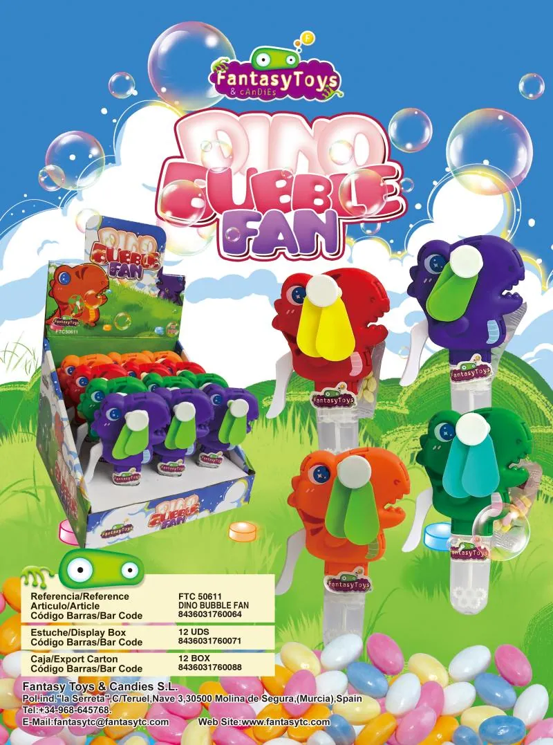 Ficha del producto Dino Bubble Fan, referencia FTC 50611